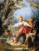 Jean-Honore Fragonard The Blind man bluff game oil painting artist